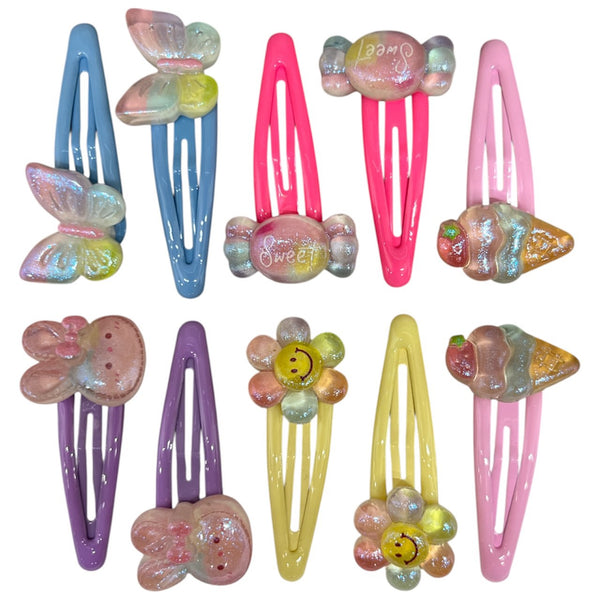 HAIRSTORY Ice Cream/Candy Charm Snap Clip (#21-IC)
