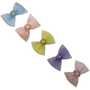 HAIRSTORY Glittered Ribbon Pin Curl (001-GR)