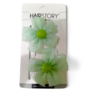 HAIRSTORY Organza Flower Hair Clip