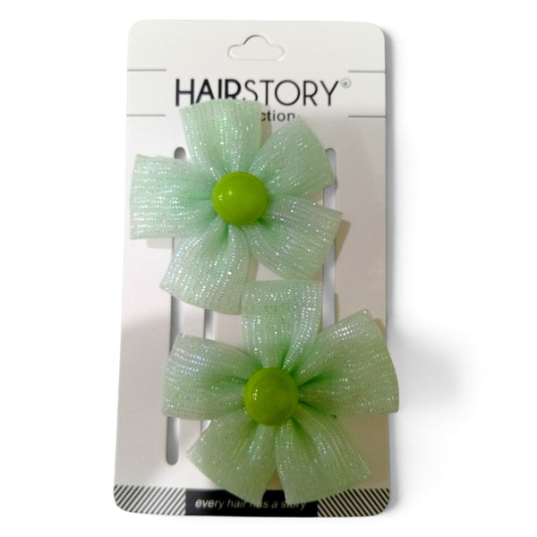 HAIRSTORY Organza Flower Hair Clip