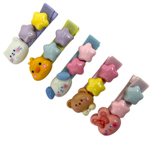 HIRSTORY Bunny Star Charm Pin Curl (001-BNS)