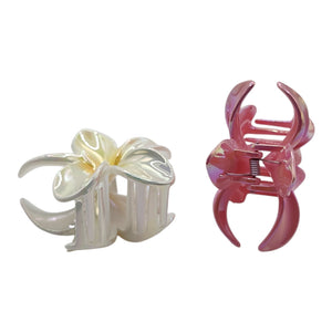 HAIRSTORY Plumeria Flower Hair Claw Clip Clamp