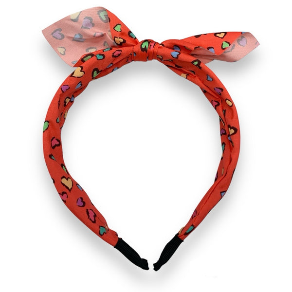 HAIRSTORY Printed Heart Headband-#9A