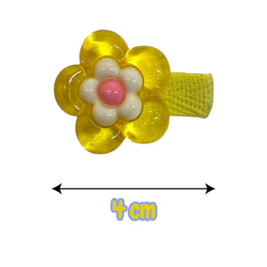 HAIRSTORY Crystal Flower Charm Pin Curl (001-CF)