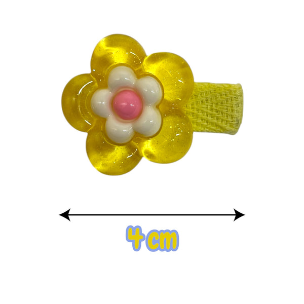 HAIRSTORY Crystal Flower Charm Pin Curl (001-CF)