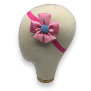 HAIRSTORY Flower Satin Baby Toddler Turban Headband - #1A