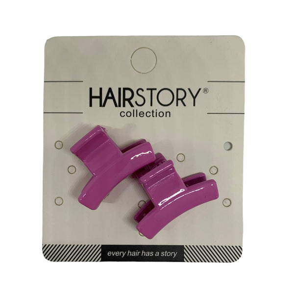 HAIRSTORY Sorbet Colored Small Hair Clamp Clips - D342