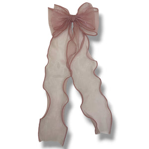 HAIRSTORY #210-3 Ribbon Long Bow Mesh/Lining