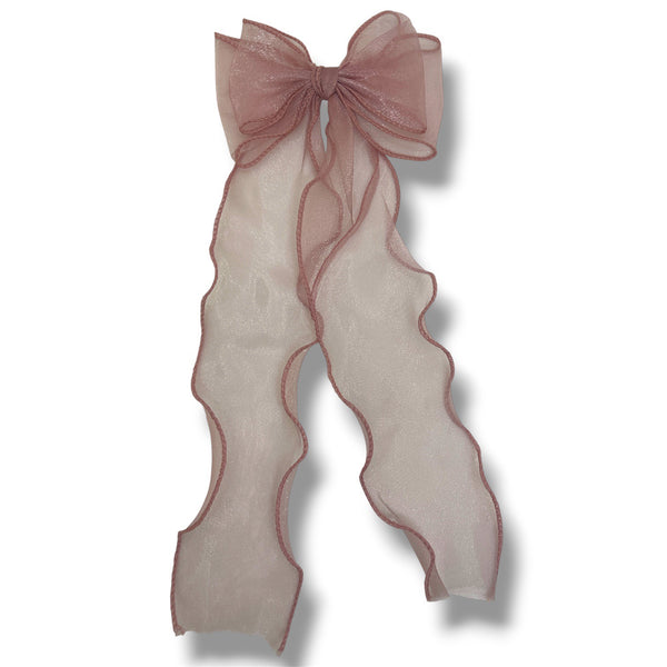 HAIRSTORY #210-3 Ribbon Long Bow Mesh/Lining