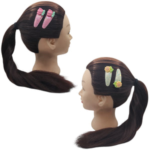 HAIRSTORY Sequin Flower Charm Snap Clip (#25-SF)