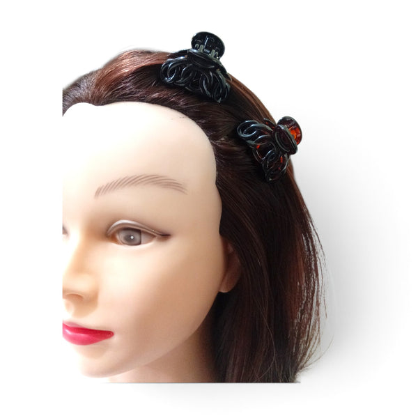 HAIRSTORY Black and Brown Collection Tiny Clamp