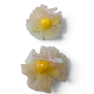 HAIRSTORY Tulle Heart Hair Clip