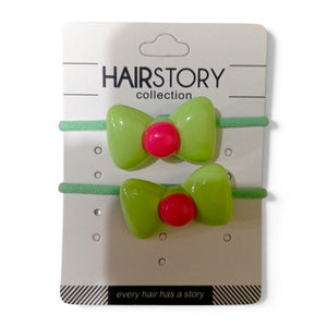 HAIRSTORY Pastel Hair Tie W/ Ribbon Charm