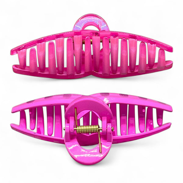 HAIRSTORY D686 SHIMMER Classic Knot Hair Claw Clamp Clip