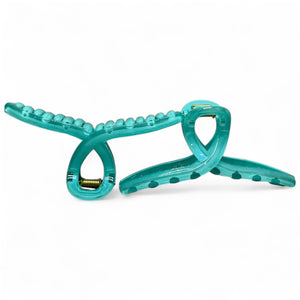 HAIRSTORY D832 SHIMMER Classic Knot Hair Claw Clamp Clip