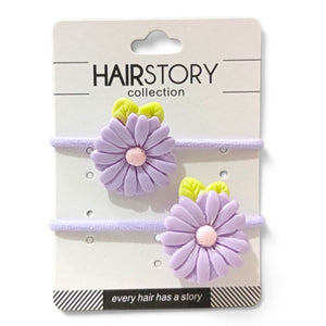 HAIRSTORY Pastel Daisy Charm Hair Tie