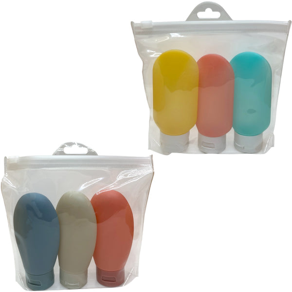 HAIRSTORY Squeezable Travel Bottle 50ml 3Pcs/Set Random Color