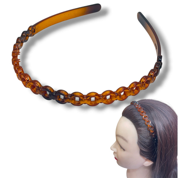 HAIRSTORY T084 France Multi-Color Chain Link Headband