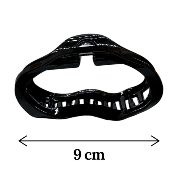 HAIRSTORY Glossy Black Cloud Hair Claw Clamp