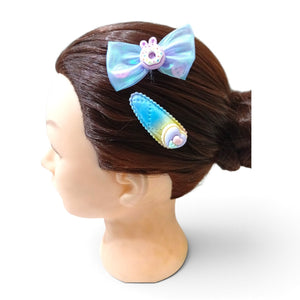 HAIRSTORY Cute Character Bow & Hair Clip Set