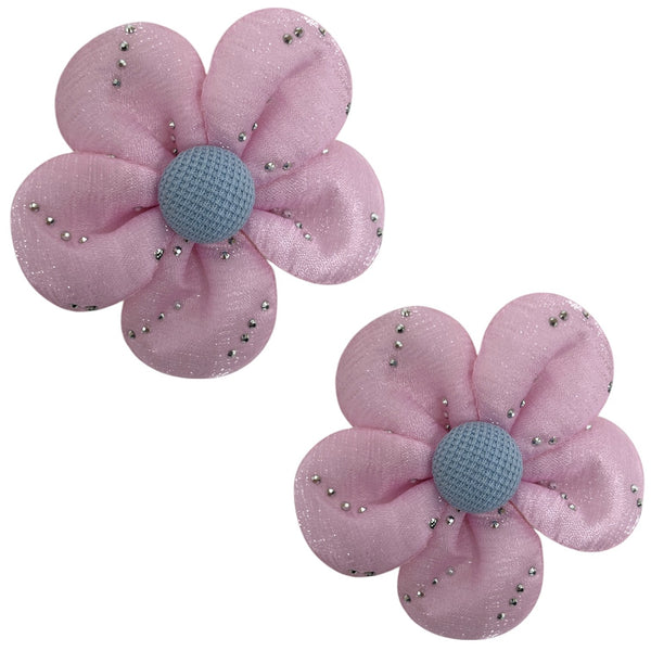 HAIRSTORY Shimmer Chiffon Flower Pin Curl (002-SCF)