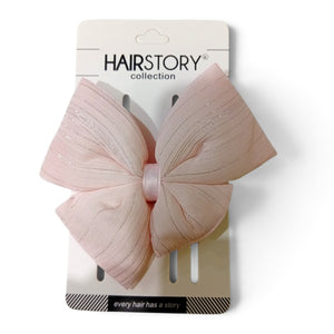 HAIRSTORY Bow Shimmer Silver Details