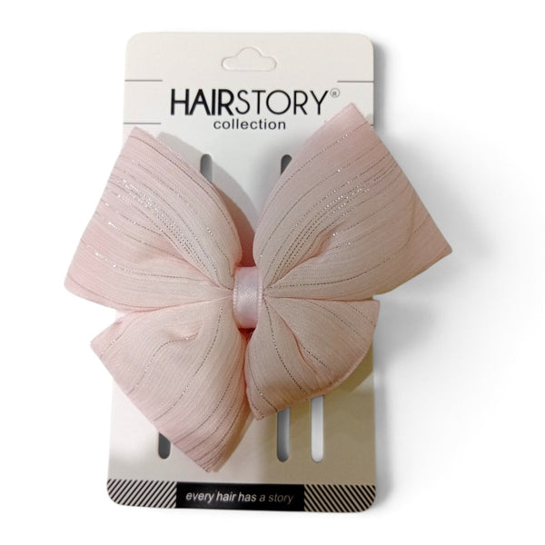 HAIRSTORY Bow Shimmer Silver Details