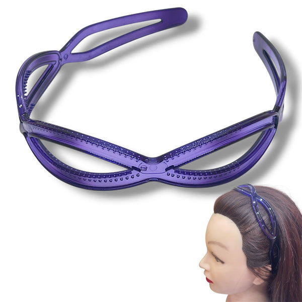 HAIRSTORY FRANCE Y4007 Multi-Color Oval Braided Headband