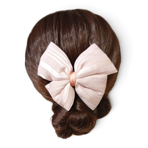 HAIRSTORY Bow Shimmer Silver Details
