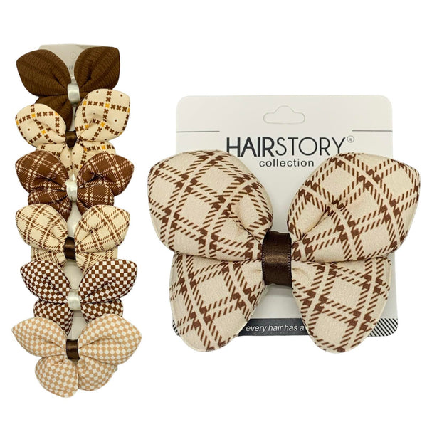 HAIRSTORY Neutral Butterfly Pin Curl Hair Clip for Girls