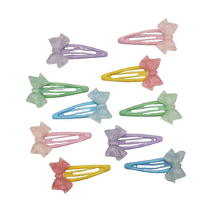 HAIRSTORY Ribbon Charm Snap Clip (#13-R)