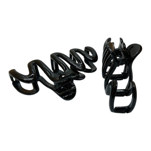 HAIRSTORY D817 Glossy Zigzag Hair Claw