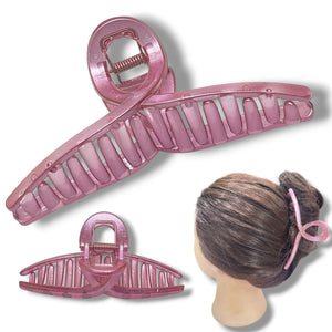HAIRSTORY D832 CHROME Basic Knot Claw Clamp Clip
