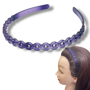 HAIRSTORY T084 France Multi-Color Chain Link Headband