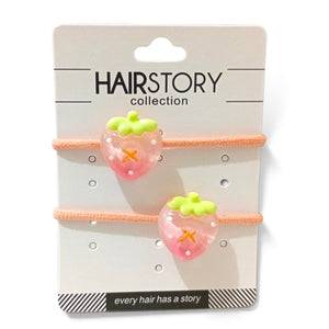 HAIRSTORY Assorted Fruit Charm Hair Ties