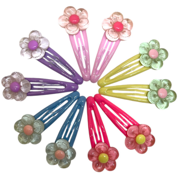 HAIRSTORY Flower Colorful Bean Snap clip (#21-F)