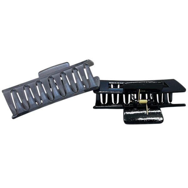 HAIRSTORY D705 SHIMMER Jumbo Rectangular Hair Claw Clamp Clip