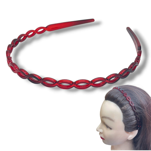 HAIRSTORY Y4085 France Multi-Color Oval Link Headband