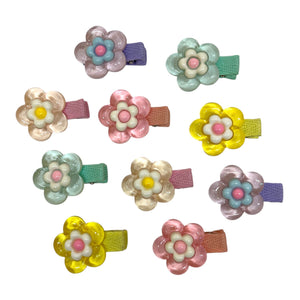 HAIRSTORY Crystal Flower Charm Pin Curl (001-CF)