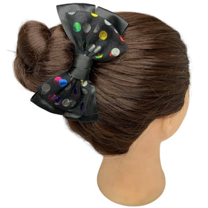 HAIRSTORY Double Bow Polka Pin Curl Clips-#7A