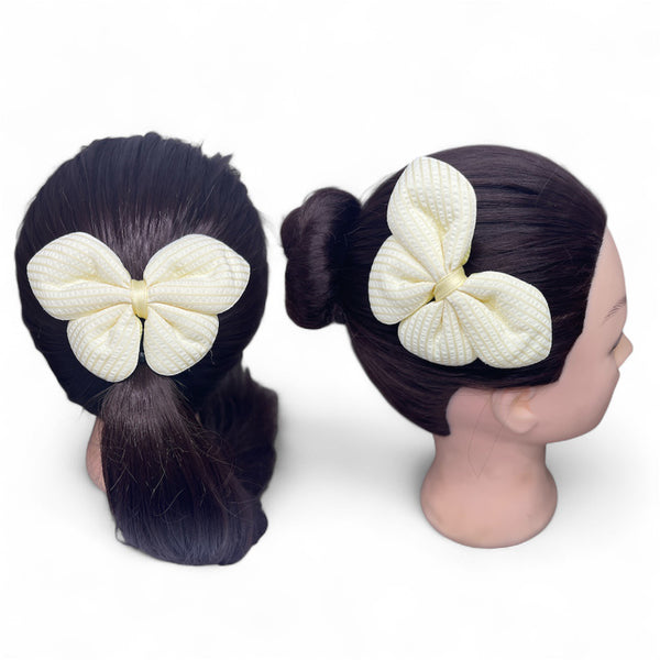 HAIRSTORY Woven Cotton Butterfly Pin Curl (002-WCB)