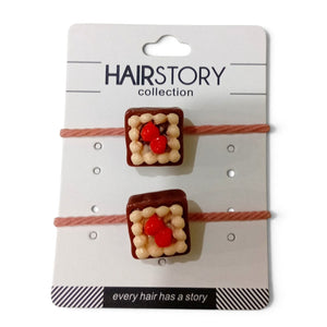 HAIRSTORY Cute Cake & Pastry Hair Ties