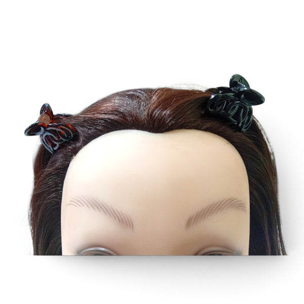 HAIRSTORY Black and Brown Collection Tiny Clamp