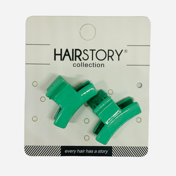 HAIRSTORY Sorbet Colored Small Hair Clamp Clips - D342