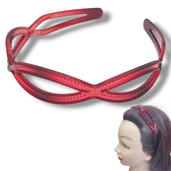 HAIRSTORY FRANCE Y4007 Multi-Color Oval Braided Headband
