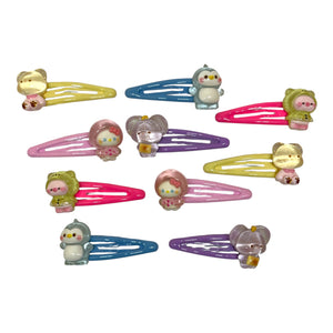 HAIRSTORY Teddy Bear Charm Snap Clip (#21-T)
