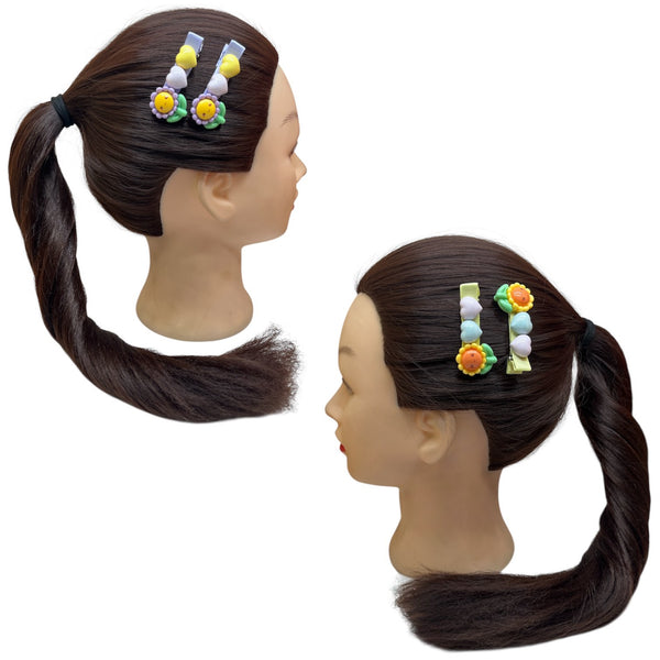HIRSTORY Sunflower Heart Charm Pin Curl (001-SH)