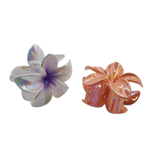 HAIRSTORY Plumeria Flower Hair Claw Clip Clamp