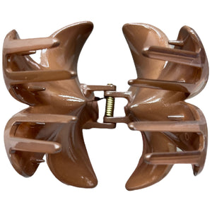 HAIRSTORY D824 Shimmer Double Sided Flower Orchid Hair Clamp