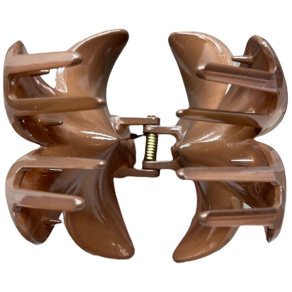 HAIRSTORY D824 Shimmer Double Sided Flower Orchid Hair Clamp